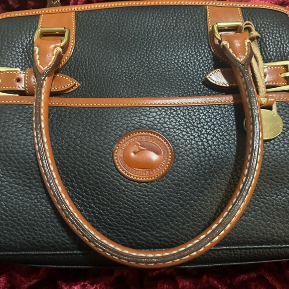 Dooney & Bourke Black and Brown Satchel - Picture 4 of 12